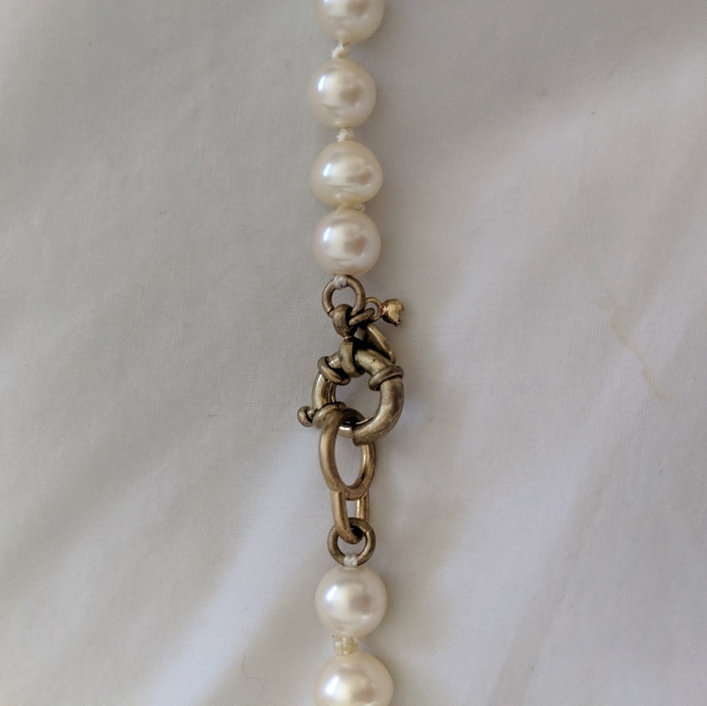 J.Crew Pearl and rhinestone necklace - Picture 3 of 3